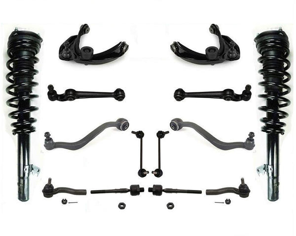 Front Complete Struts & 12 Pcs Kit 07-09 For Fusion & Milan Front Wheel Drive