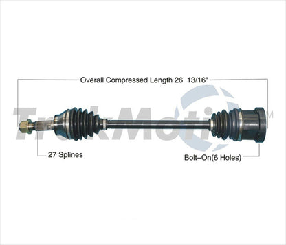Front Drivers Side CV Drive Axle For Infiniti All Wheel Drive 09-12 FX35 4x4
