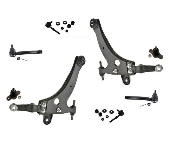 Se adapta a 02-05 Sonata XG350 01-06 Optima brazo de control inferior rótula varillas de amarre 8 piezas