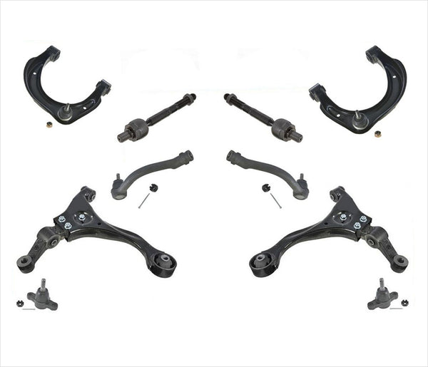 10 Pcs Chassis Kit Upper & Lower Control Arm With Ball Joints For 09-10 Sonata