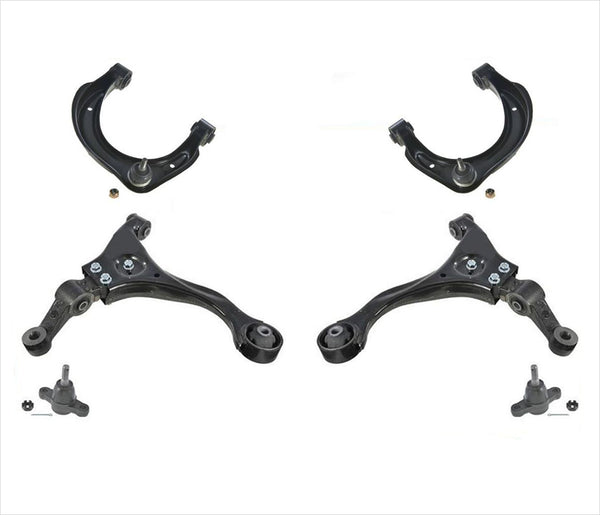 6 Pcs Chassis Kit Upper & Lower Control Arm With Ball Joints For 06-10 Sonata