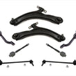 Front Lower Control Arms Sway Bar Links Tie Rods for Nissan Rogue 2008 2012 2013