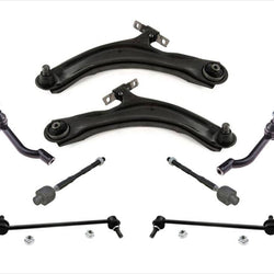 Front Lower Control Arms Sway Bar Links Tie Rods for Nissan Rogue 2008 2012 2013