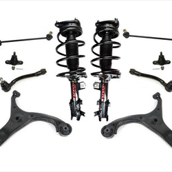 Complete Coil Spring Struts Control Arms Tie Rods for Kia Rio5 10p 06-11