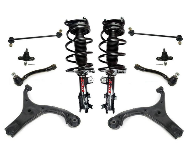 Complete Coil Spring Struts Control Arms Tie Rods for Kia Rio5 10p 06-11