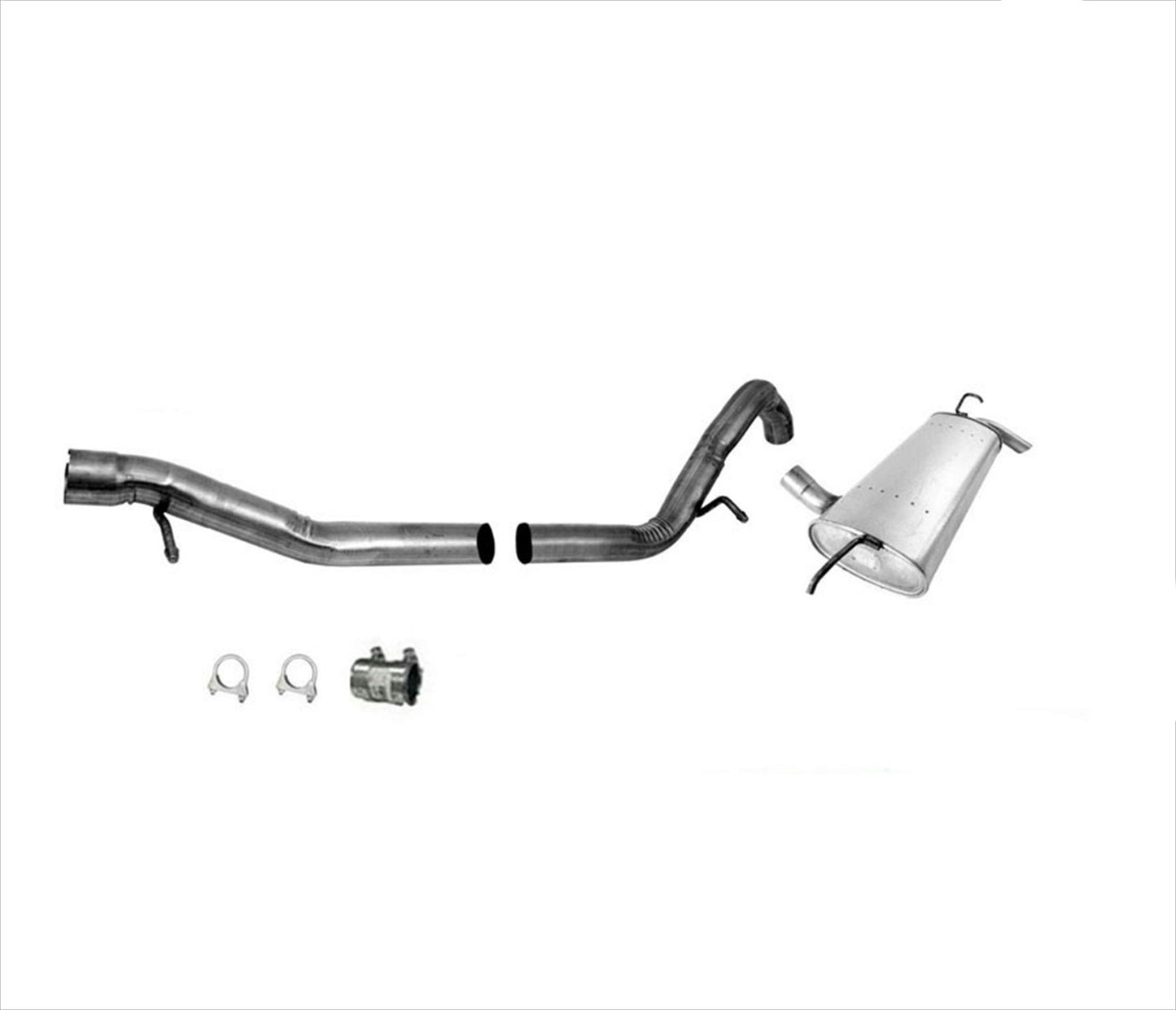 For 2007 10 2011 Jeep Wrangler 3.8L 4 Door Extension Pipe Muffler Exhaust System