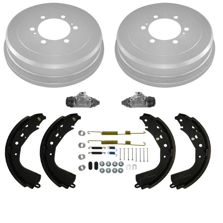 Tambores traseros Zapatas Kit de resorte Cilindros de rueda para Toyota Tundra 03-06