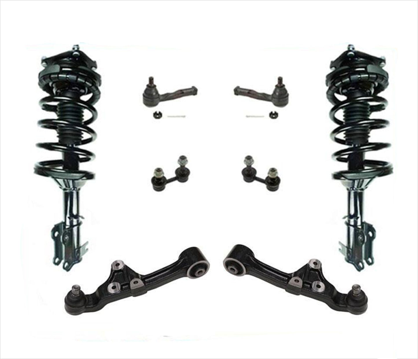 Front Spring Struts and Lower Control Arms + Chassis Kit for 02-05 Kia Sedona