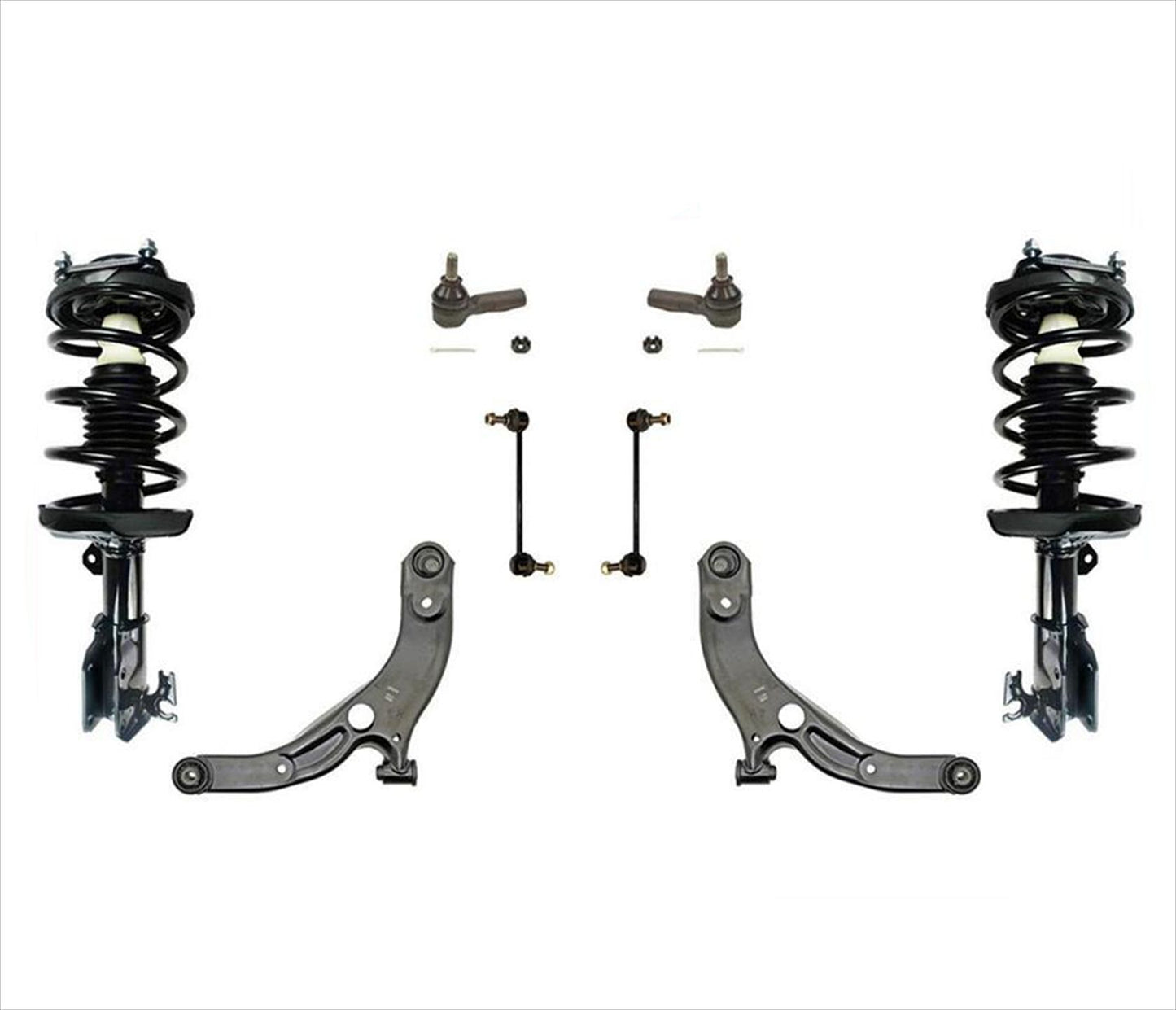 Para 99-00 Protege brazo de control de suspensión y rótulas puntales de resorte kit de 8 piezas