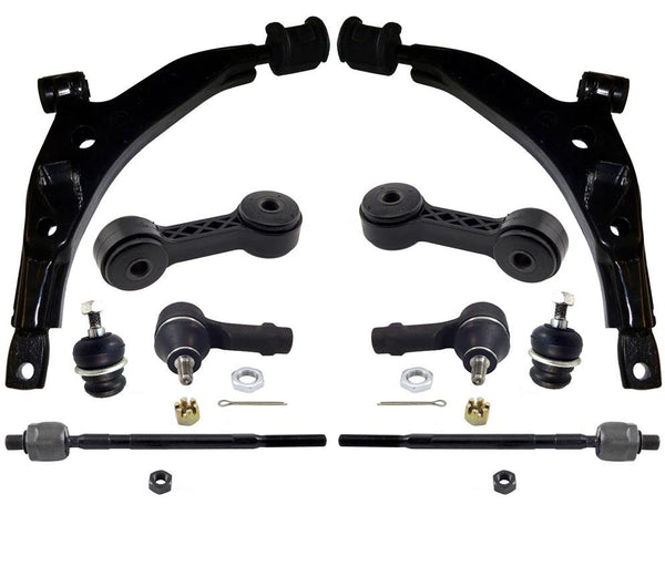 Bujes de brazos de control inferiores delanteros y rótula para Hyundai Atos 00-12, kit de 10 piezas