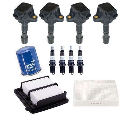 Bobinas de encendido Bujías de platino y 3 filtros para Honda CR-Z 1.5L 2011-2016