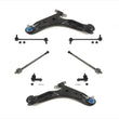 Front Lower Control Arms Sway Bar Links and Tie Rods for Hyundai Santa Fe 01-06