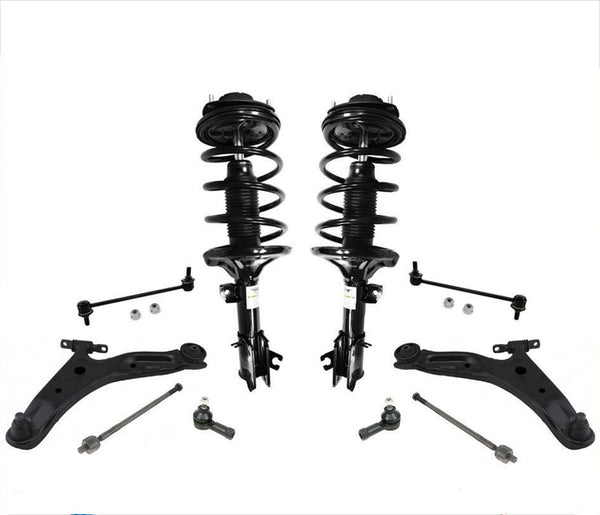 Front Coil Spring Struts + Control Arms + Chassis Kit for 01-06 Hyundai Santa Fe