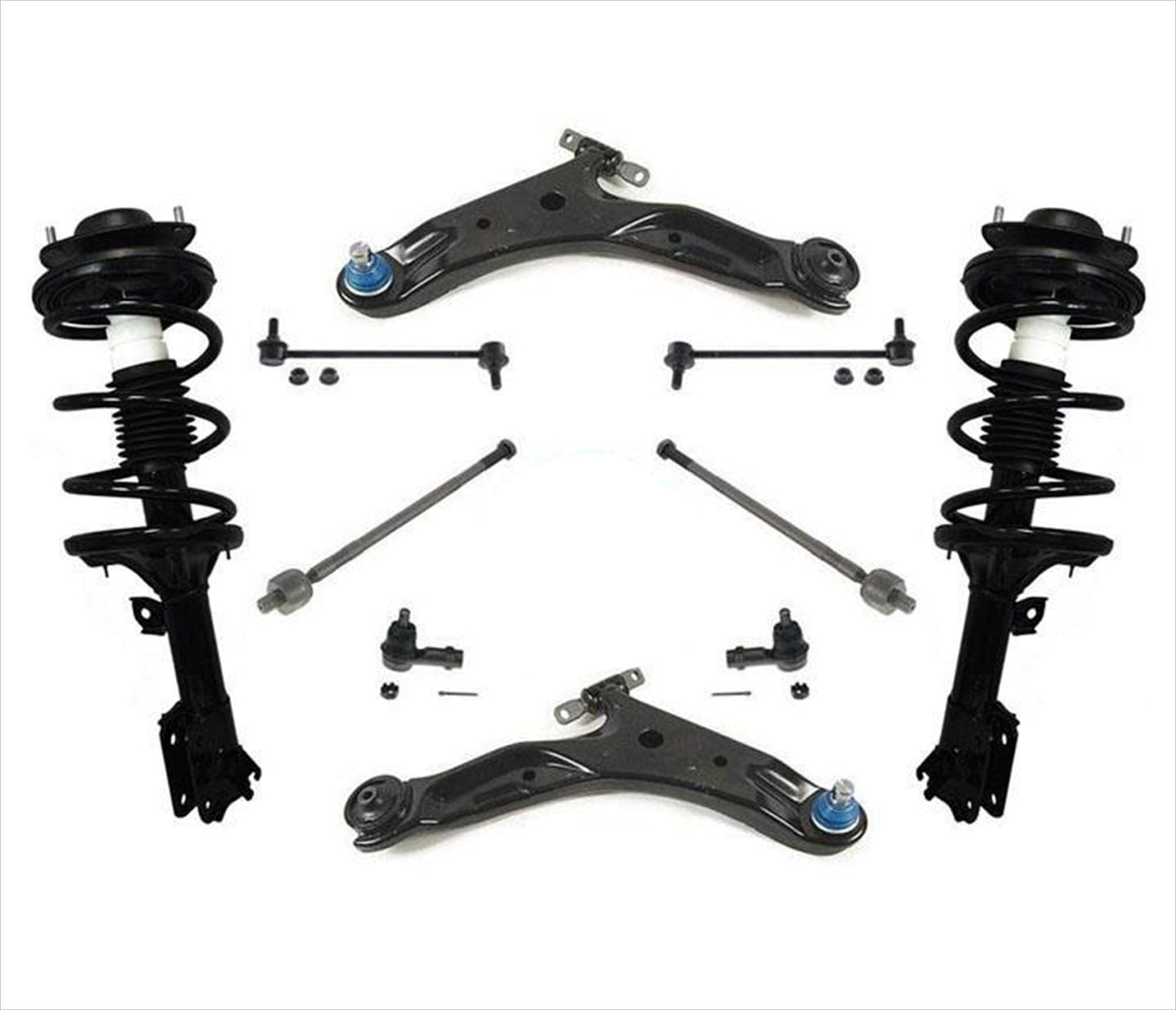 Muelle delantero y puntales + brazos de control + piezas de chasis para Hyundai Santa Fe 01-06