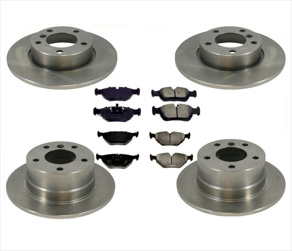 Fits 97-01 Z3 Coupe Roadster 2.5 2.8 F & R Brakes Disc Rotors & Brake Disc Pads