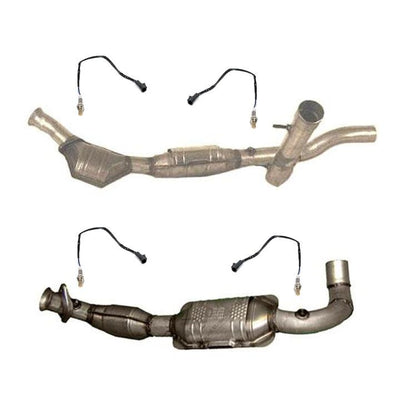 97-98 para Ford F150 4.6L 4x4 4 ruedas convertidores catalíticos y sensores O2
