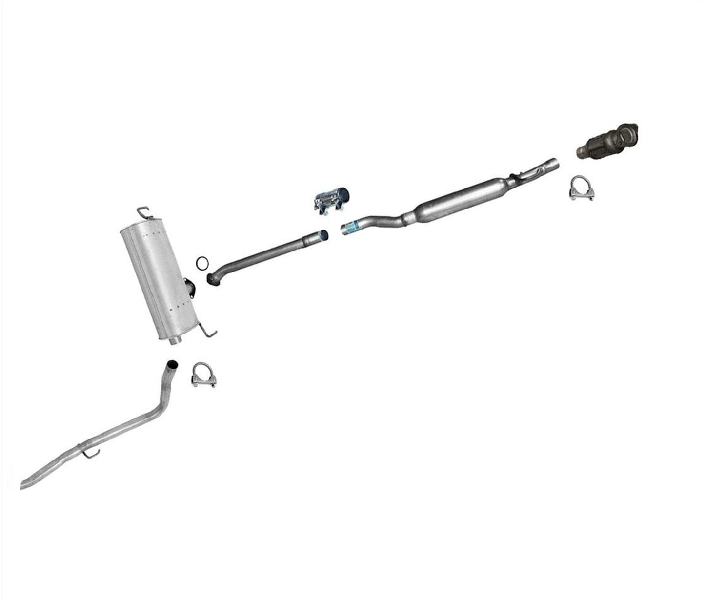 Se adapta al silenciador del sistema de escape del convertidor catalítico de tracción delantera Sienna 04-10