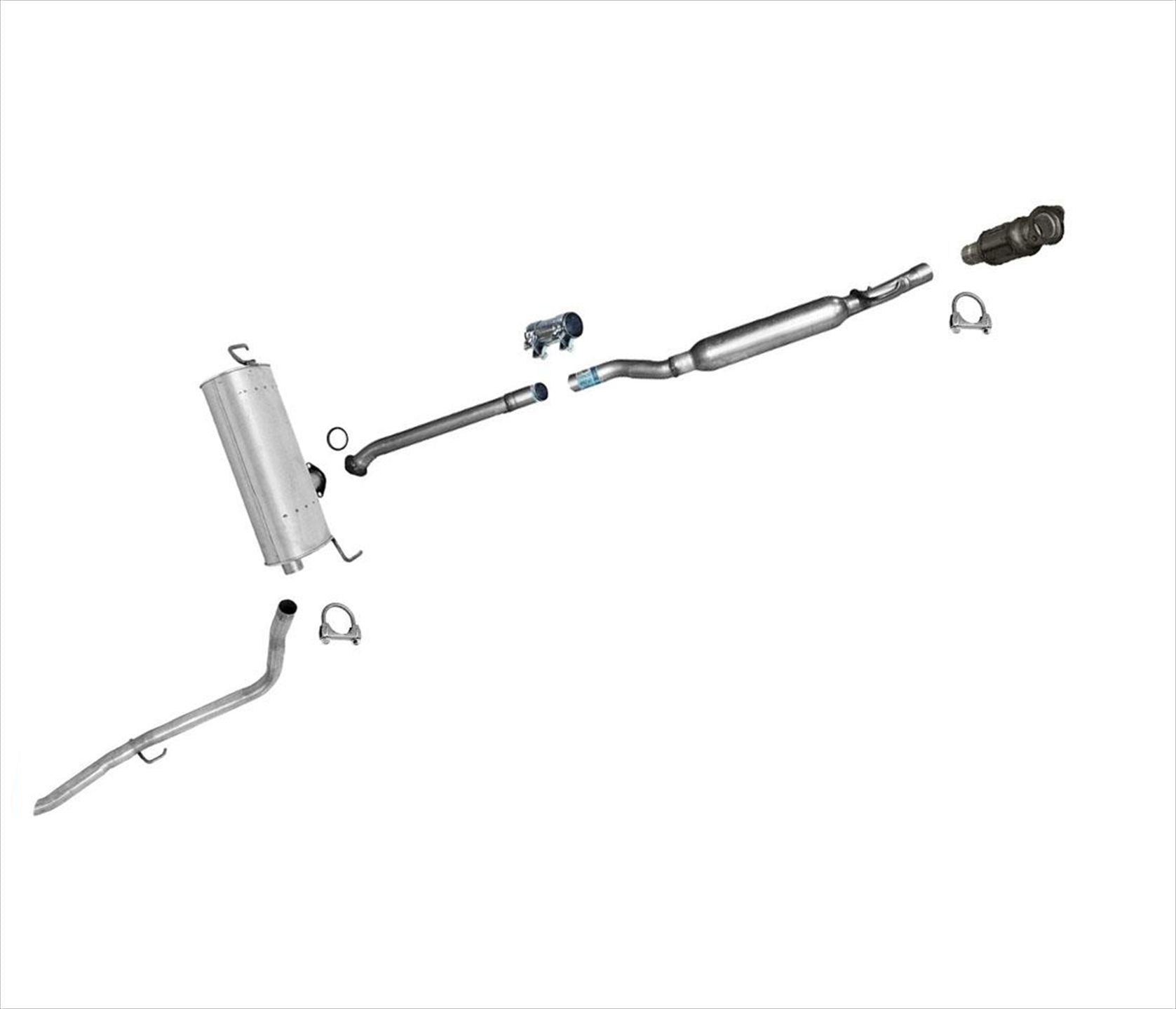 Se adapta al silenciador del sistema de escape del convertidor catalítico de tracción delantera Sienna 04-10