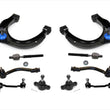 Fits 2007-2008 Sonata Control Arms Ball Joints Tie Rods Sway Bar 10Pc Kt