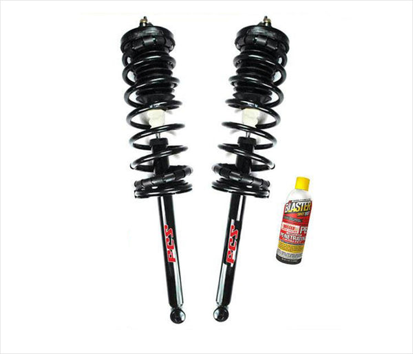 For 98-02 Accord (2) Rear Vari Rate Spring Strut and Mount With Rust Blaster