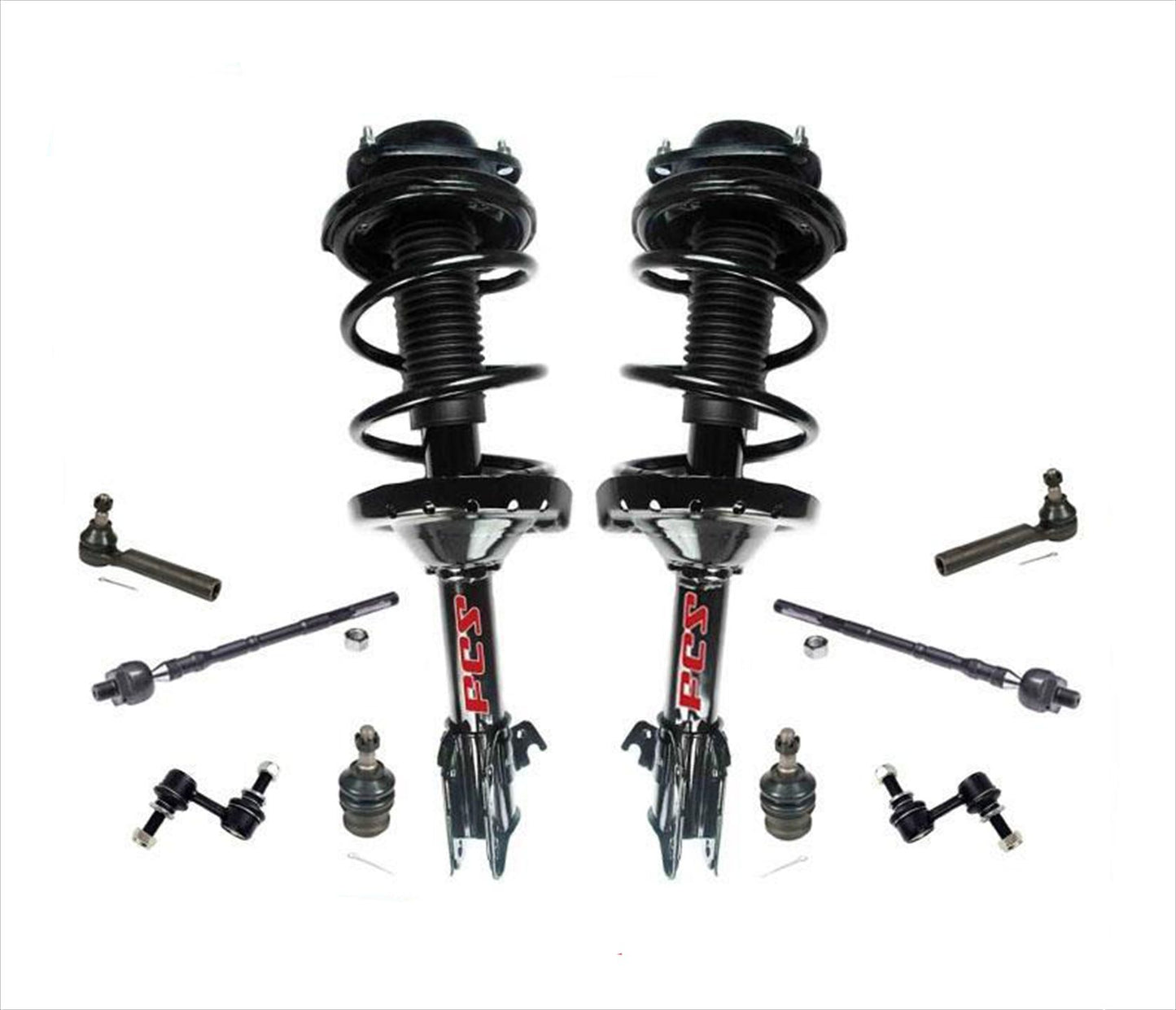 Front Complete Spring Struts + Chassis Parts Kit for 10-12 Subaru Outback Wagon