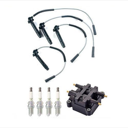 Ignition Coil Spark Plugs & Wires Set for Subaru Forester 2.5L 1999-2004