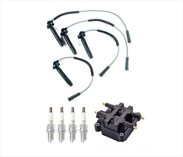 Ignition Coil Spark Plugs & Wires Set for Subaru Forester 2.5L 1999-2004