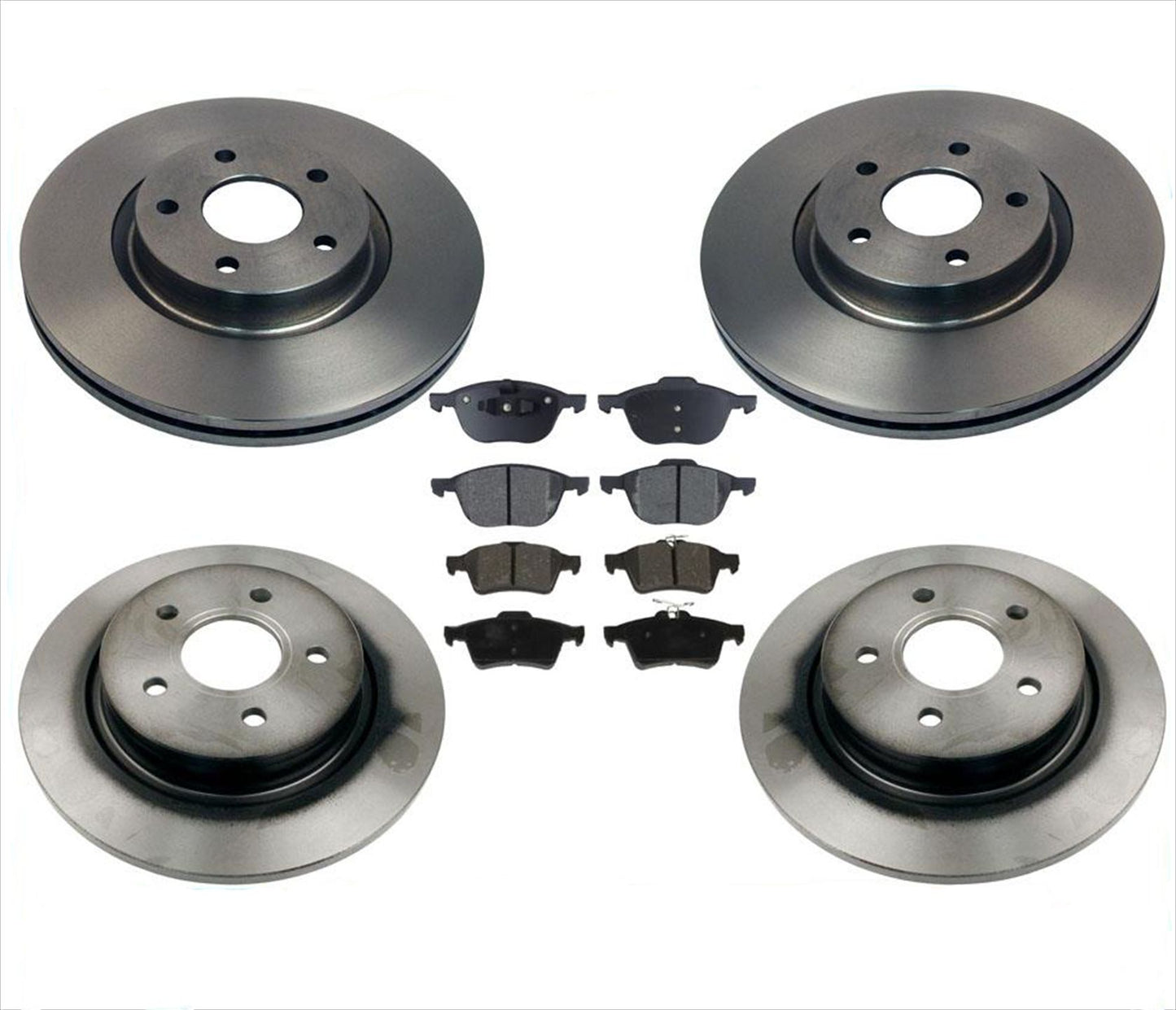 Rotores de freno y pastillas de cerámica para Volvo S40 06-11 con tamaño estándar 300 mm 11 7/8
