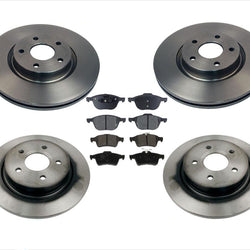 Rotores de freno y pastillas de cerámica para Volvo S40 06-11 con tamaño estándar 300 mm 11 7/8