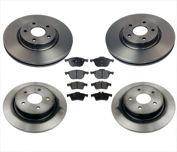 Rotores de freno y pastillas de cerámica para Volvo S40 06-11 con tamaño estándar 300 mm 11 7/8