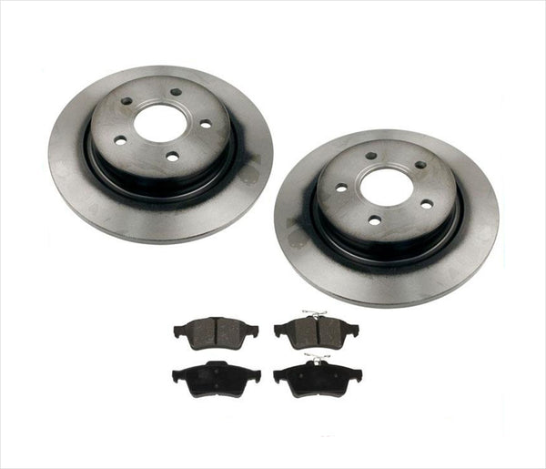 Rotores de freno de disco trasero con pastillas de cerámica para Volvo S40 2005-2011