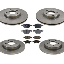 Rotores de freno y pastillas de cerámica para Mazda 3 2.3L 2004-05, todos delanteros y traseros, 6 piezas