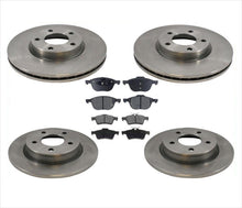 Se adapta a Mazda 3 2.3L 2.5L 04-13 solo rotores de freno delanteros y traseros y pastillas de cerámica.
