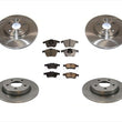 Rotores de disco de freno delantero y trasero y pastillas de cerámica para Mazda 3 velocidades Turbo 07-13