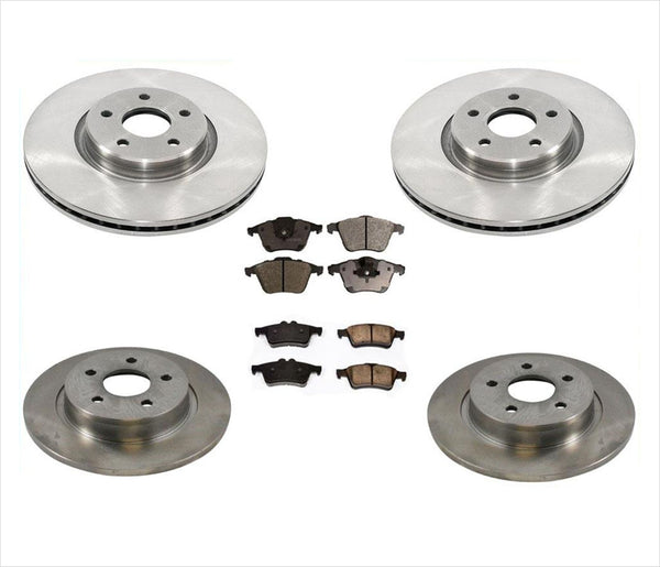 For 05-11 S40 2.5L Turbo Volvo With Larger 320MM ONLY Front & Rear Brake Kit 6pc