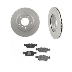 (2) Rotor de freno de disco delantero y pastillas de freno BMW 34173 para 01-05 325i