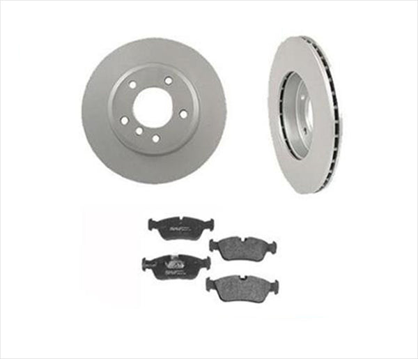 (2) Rotor de freno de disco delantero y pastillas de freno BMW 34173 para 01-05 325i