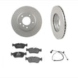 Front Brake Rotors & Pads & Sensor for 2001-2005 BMW 325Xi