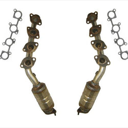 For 03-04 4 Runner GX470 L & R Front Manifold Catalytic Converter W Gaskets