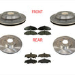 Frt Rr Rotors With Ceramic Pads Fits For 98-02 Camaro Z28 Firebird 4 Wheel Disc