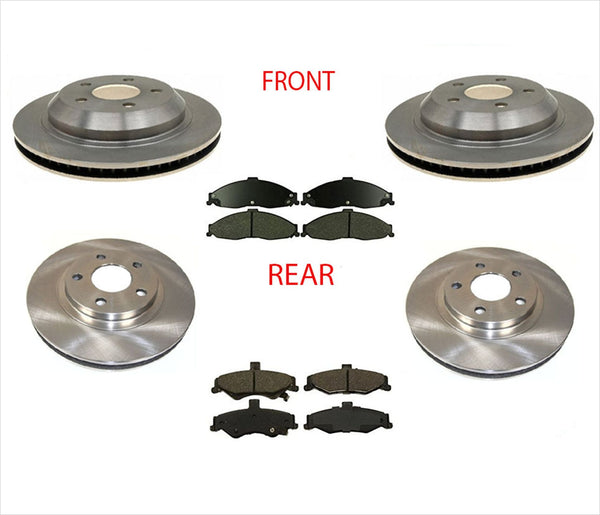 Frt Rr Rotors With Ceramic Pads Fits For 98-02 Camaro Z28 Firebird 4 Wheel Disc
