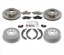 Brake Rotors Pads Rear Drums Wheel Cylinders Springs Fits 1998-99 Dodge Durango