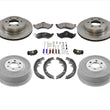 Brake Rotors Pads Rear Drums Wheel Cylinders Springs Fits 1998-99 Dodge Durango