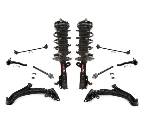 Barras de acoplamiento y enlaces de brazos de control de puntales completos delanteros para Honda Fit 2009-2013