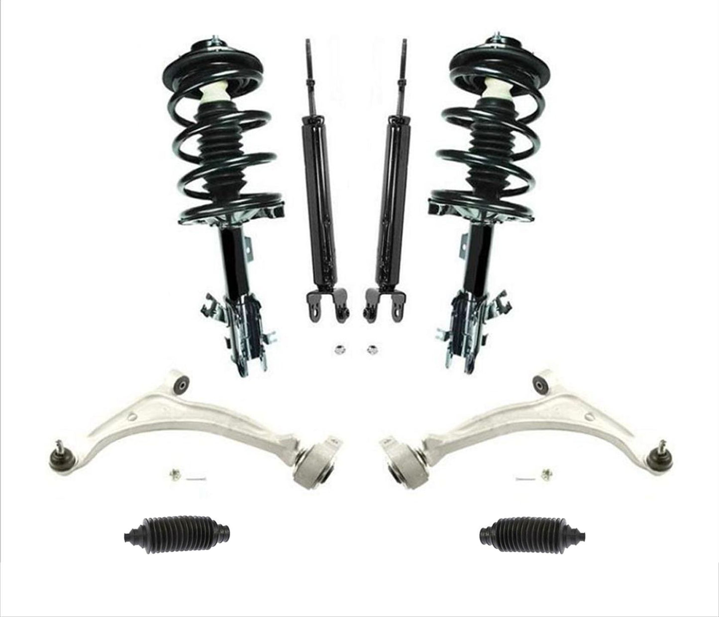 Brazos de control inferiores, amortiguadores delanteros cargados, KIT de 12 piezas para Altima 2.5L 02-06