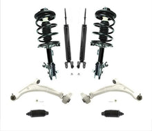 Brazos de control inferiores, amortiguadores delanteros cargados, KIT de 12 piezas para Altima 2.5L 02-06