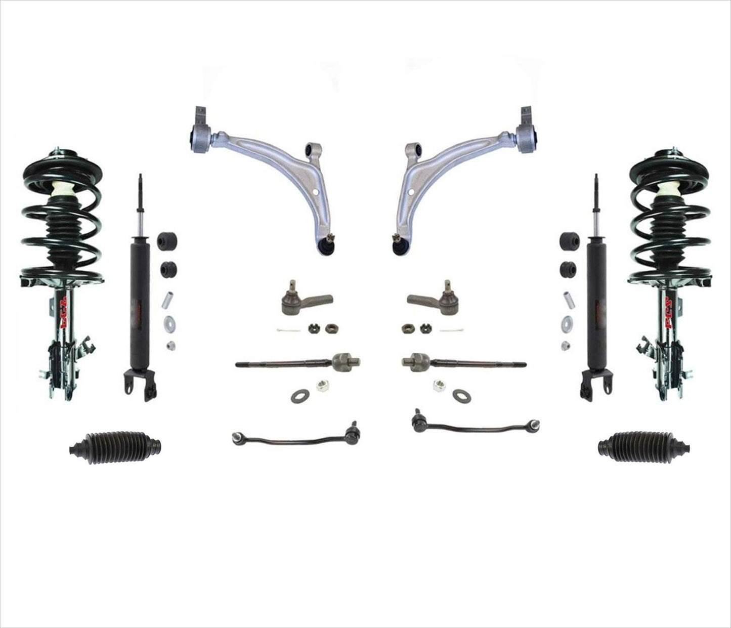 Lower Control Arms Tie Rods Sway Bar Links Struts 12Pc for 02-06 Altima 3.5L SE