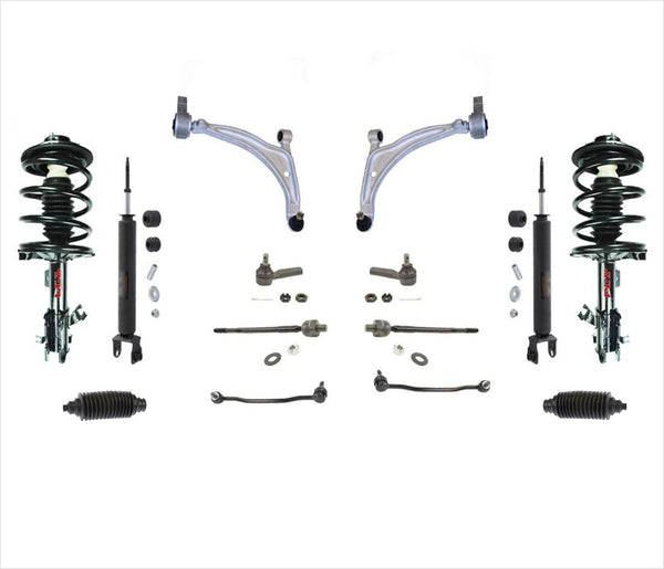 Lower Control Arms Tie Rods Sway Bar Links Struts 12Pc for 02-06 Altima 3.5L SE