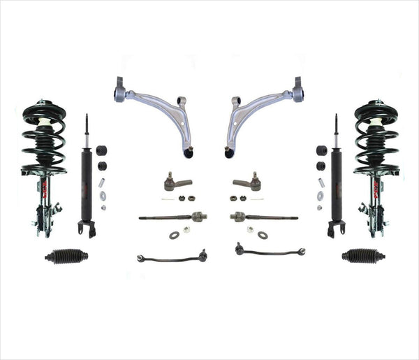 Brazos de control, varillas de amarre, barra estabilizadora, puntales, amortiguadores, KIT de 12 piezas para Altima 2,5 02-06