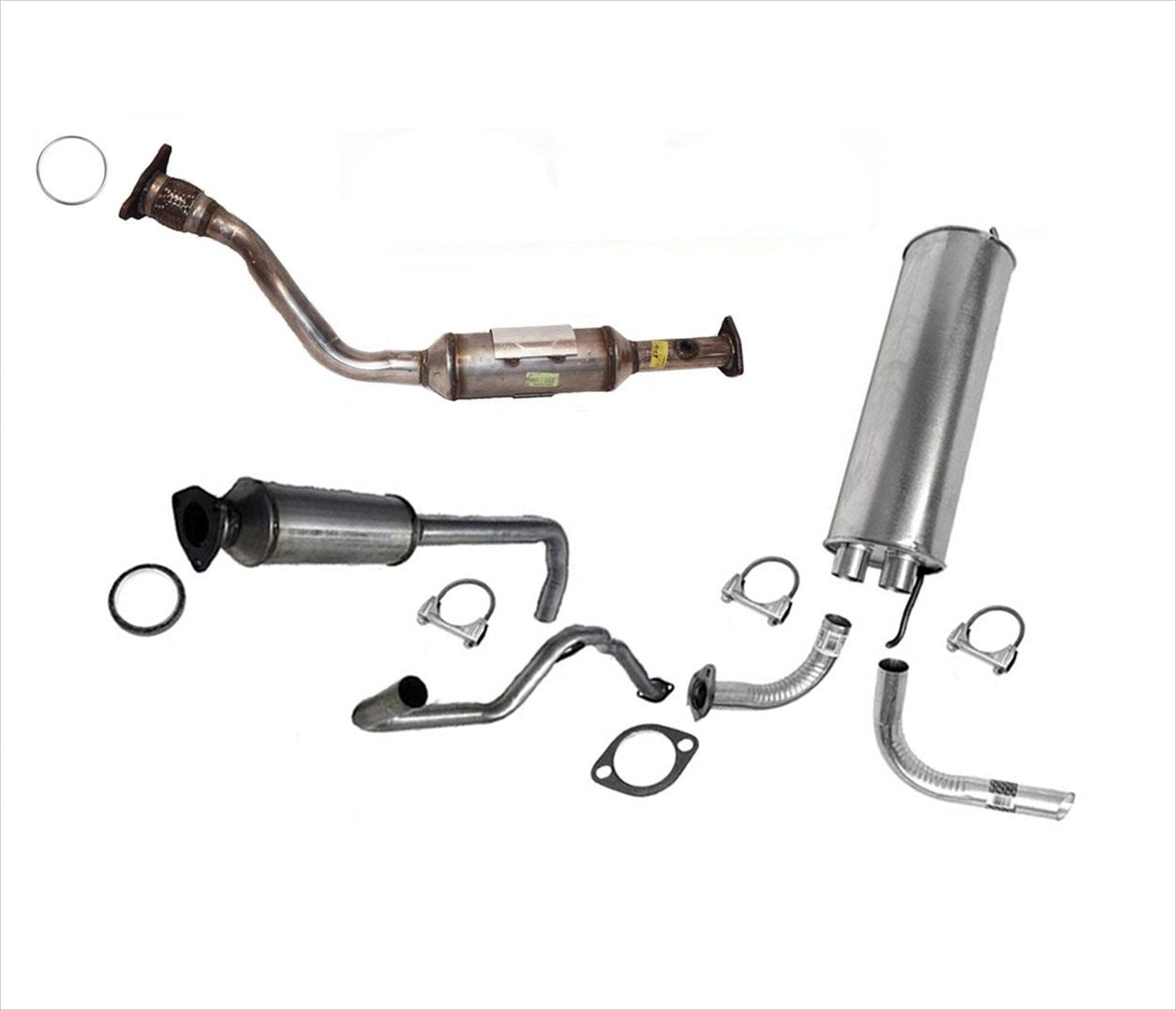 Silenciador de escape convertidor de tubo flexible de motor compatible con Chevrolet Classic 2.2L 04-05